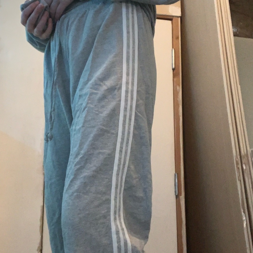 Gray sweat pants